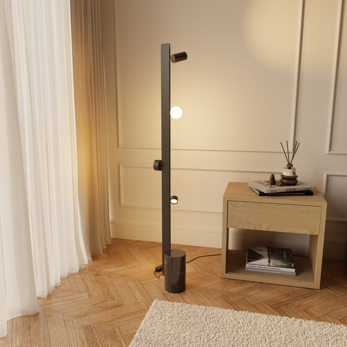 Modułowa lampa podłogowa „Azena”