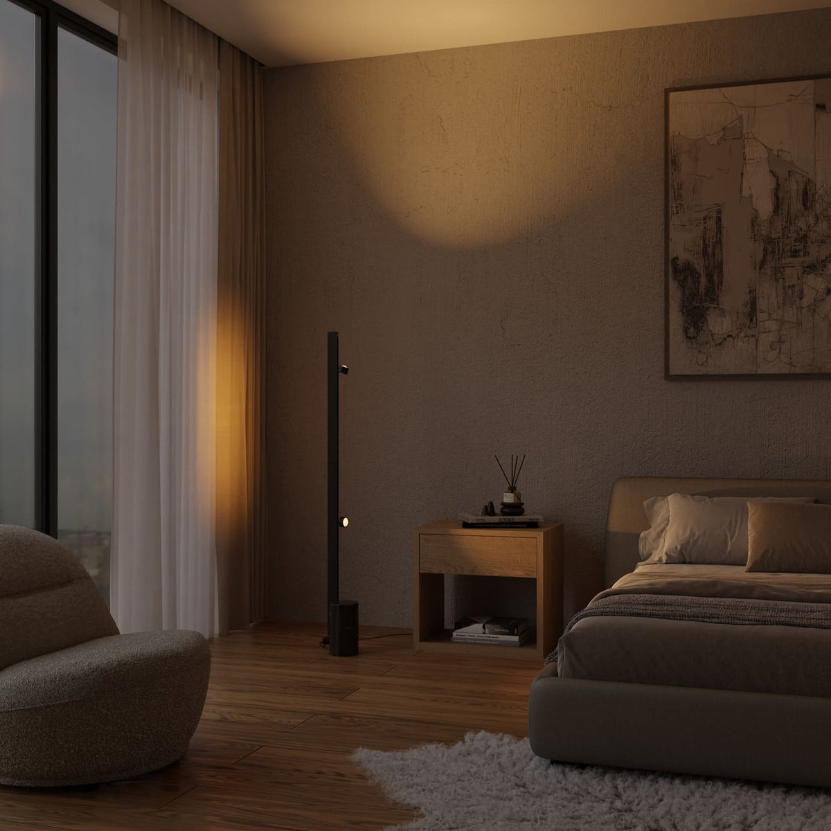 Modułowa lampa podłogowa „Azena”