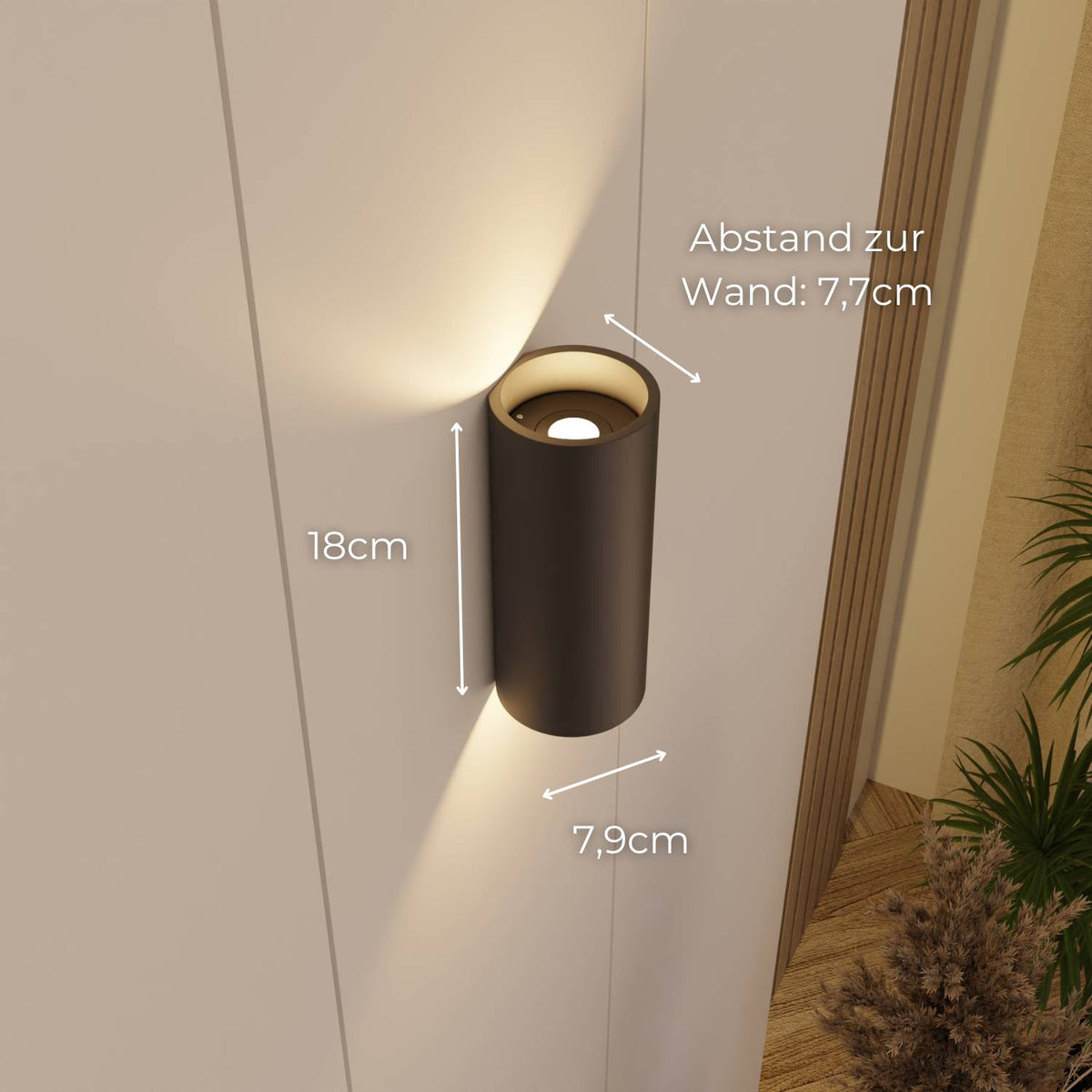 Lampa ścienna Senna