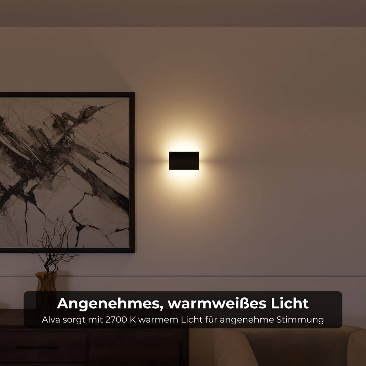 Lampa ścienna Alva