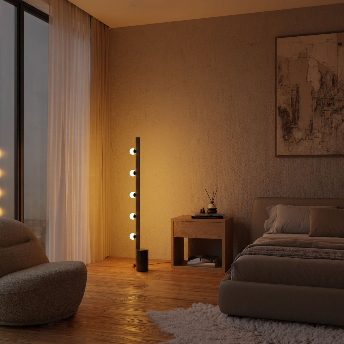 Modułowa lampa podłogowa „Azena”