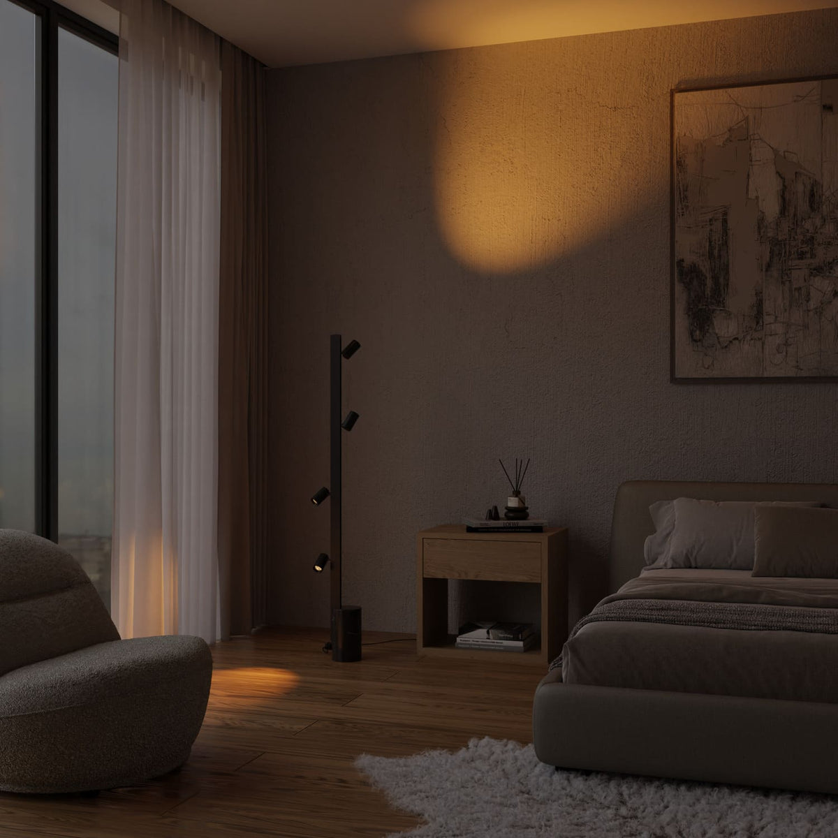 Modułowa lampa podłogowa „Azena”