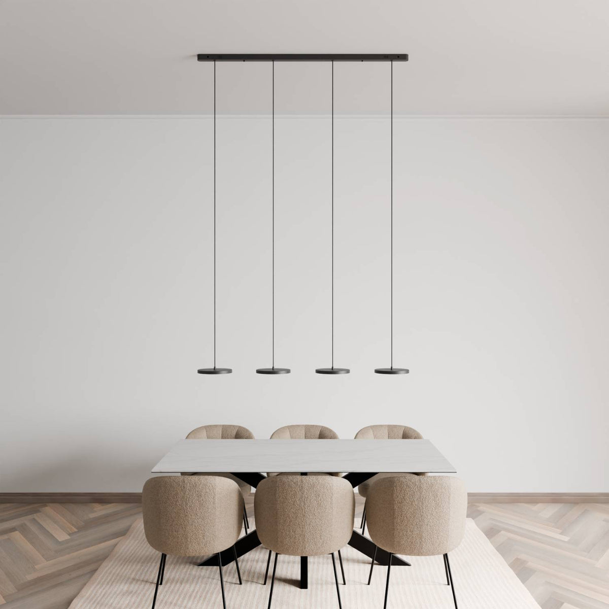 DALI-2 DT8: lampa wisząca Evanos