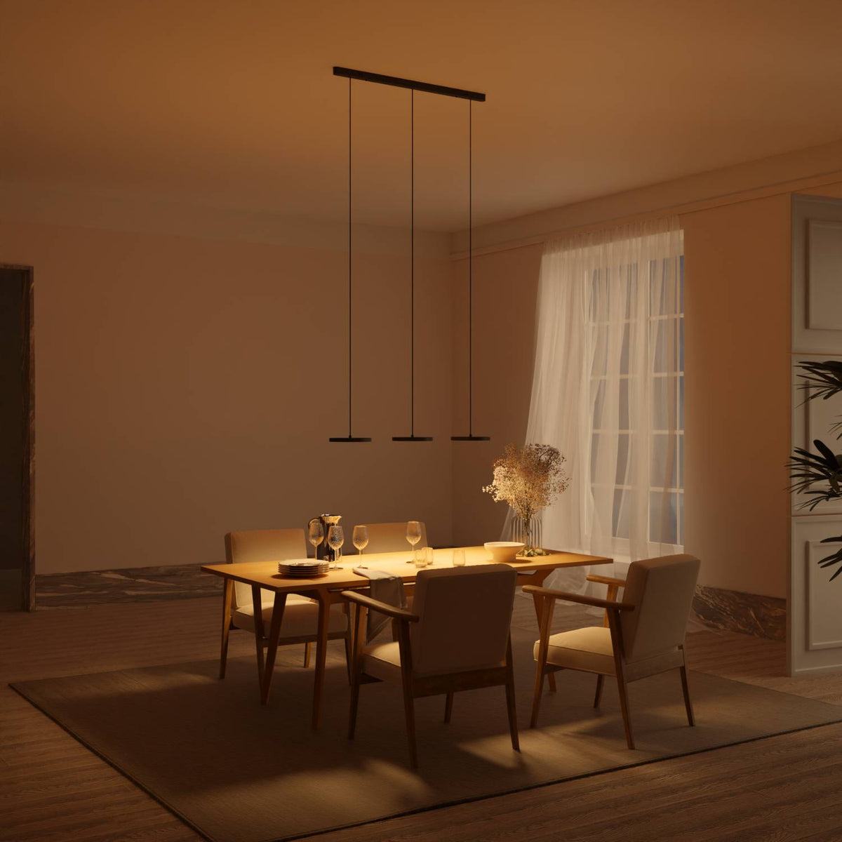 DALI-2 DT8: lampa wisząca Evanos