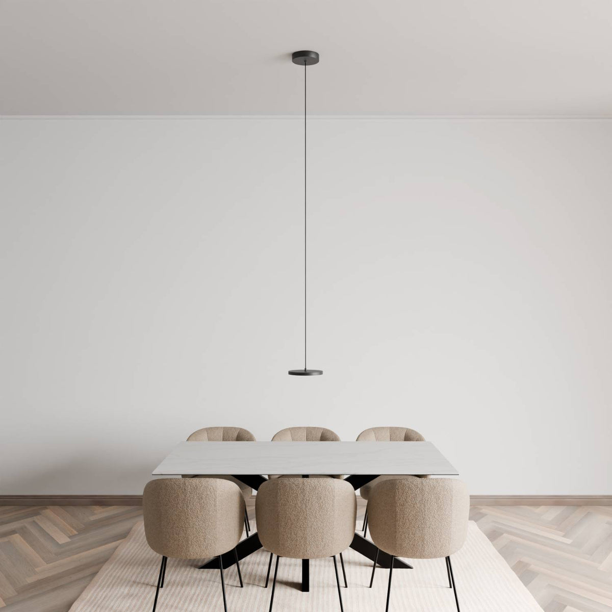DALI-2 DT8: lampa wisząca Evanos