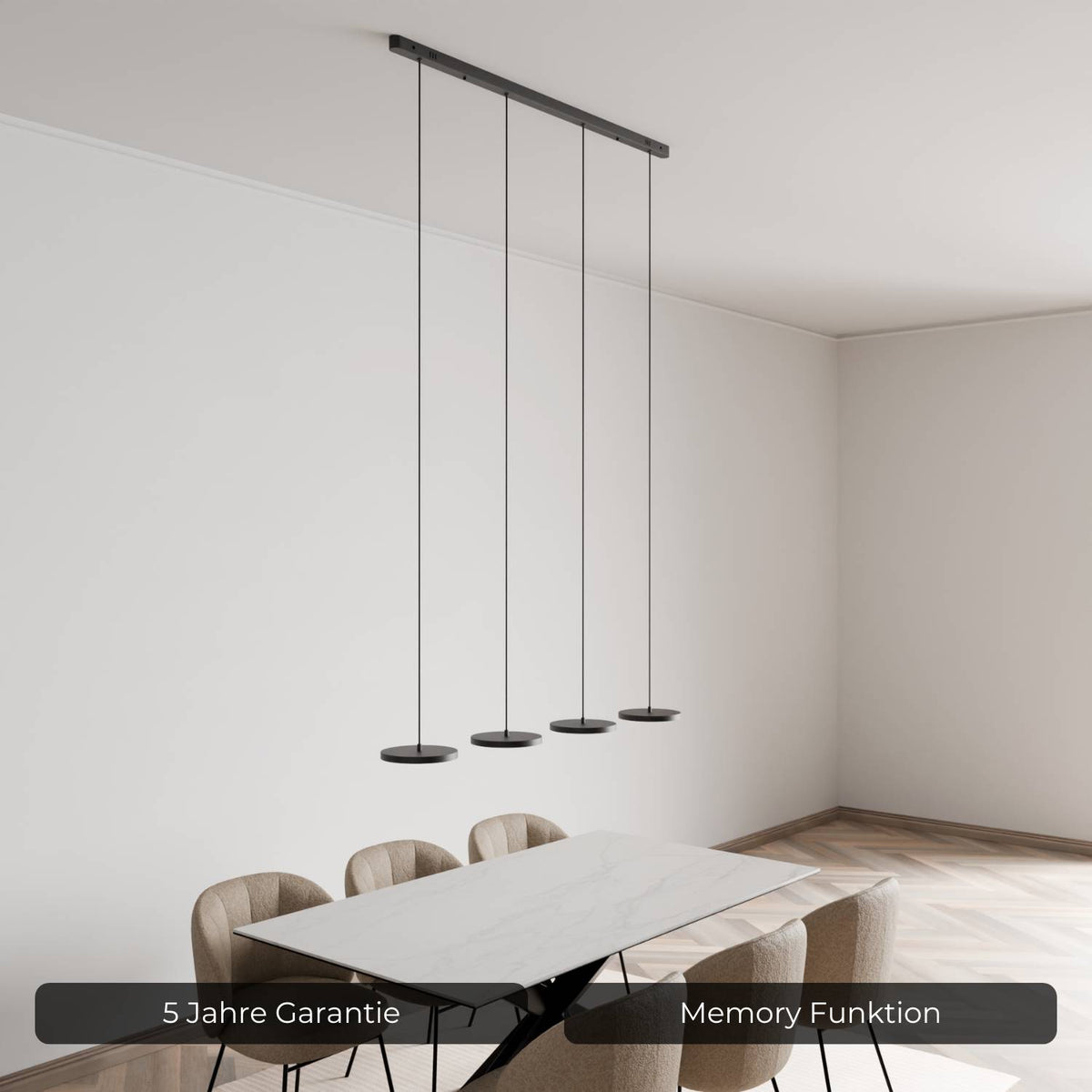DALI-2 DT8: lampa wisząca Evanos